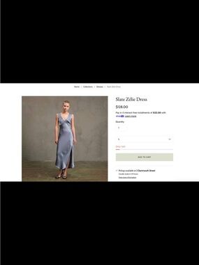 Slate Dress in Dusty Blue